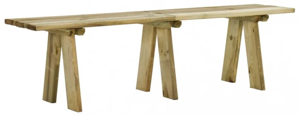 impregnált tömör fenyőfa kerti pad 160 cm