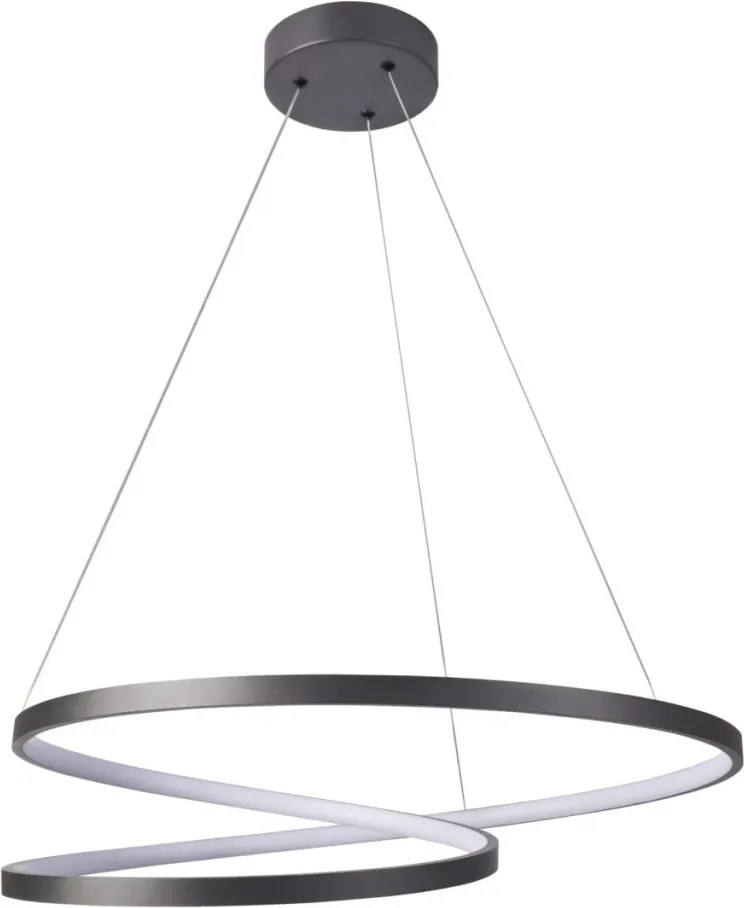 POLUX 328175 ZEFIRA Modern Led Függesztett Lámpa Antracit LED IP20