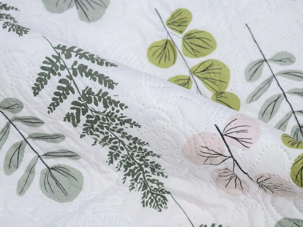 Ágytakaró SCANDI NATURE, zöld Méret: 170 x 210 cm