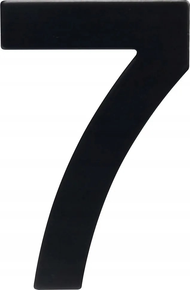 7. számú házszám, 95 mm-es rozsdamentes acél, Cze