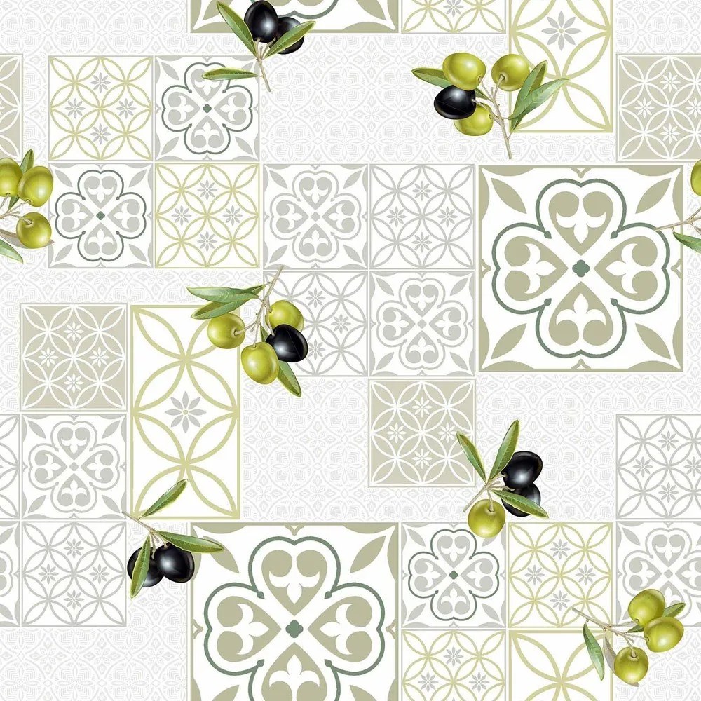 PVC lemosható asztalterítő ø 160 cm Andalousie – douceur d'intérieur