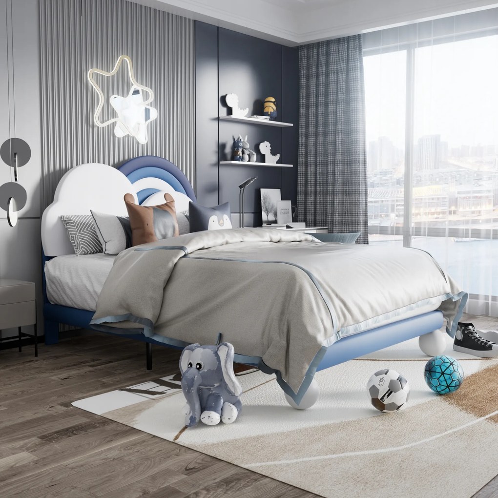 Kárpitozott franciaágy 140x200 állítható Pu fejtámlával