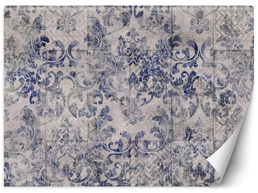 Gario Fotótapéta Portugál csempe a háttérben, kék díszítés Anyag: Vlies, Méret: 350 x 245 cm