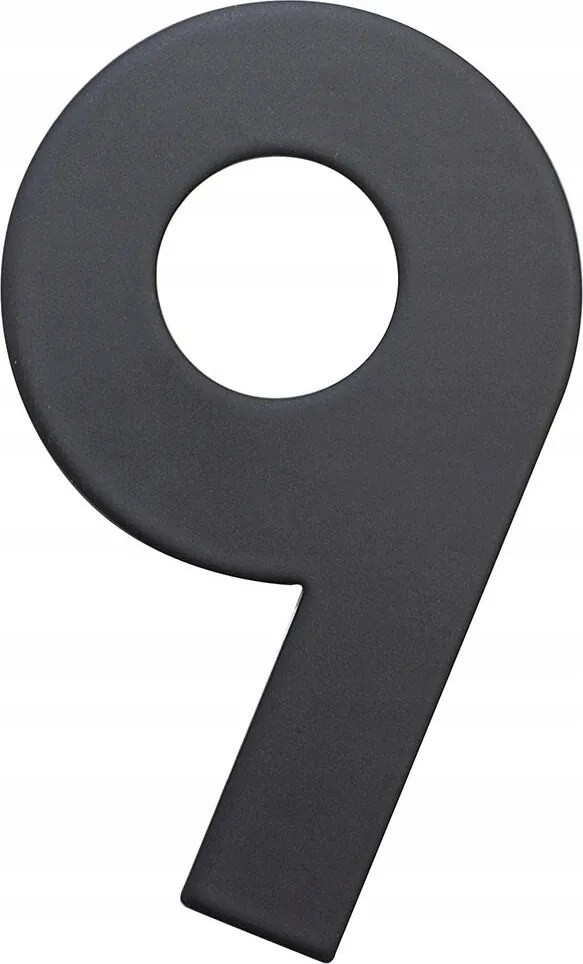 9. számú házszám 75 mm-es rozsdamentes acél Cze
