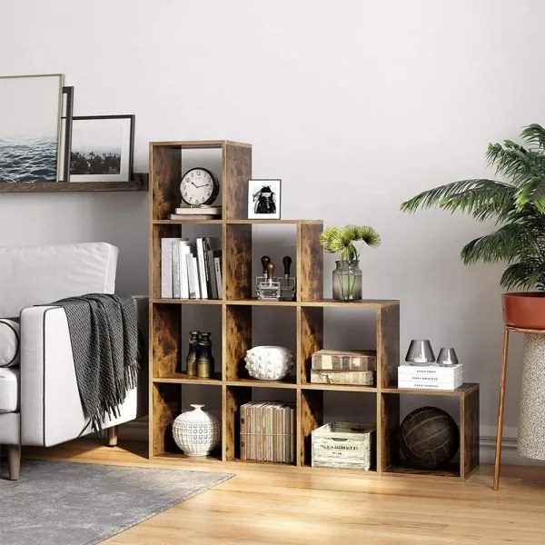 DOVARO barna könyvespolc