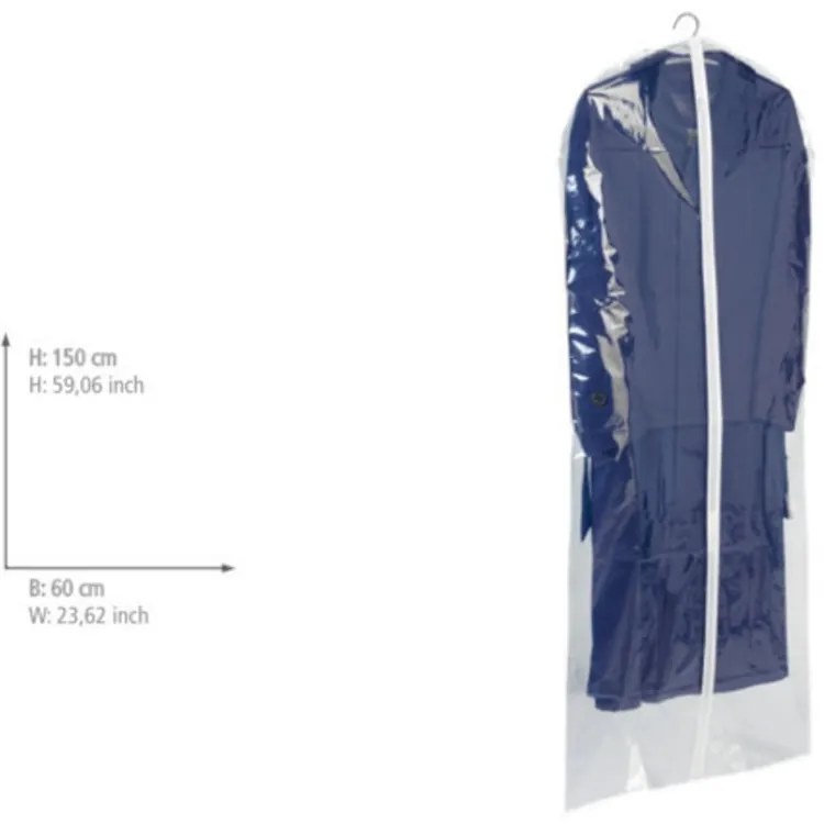 Transparent átlátszó ruhahuzat, 150 x 60 cm - Wenko