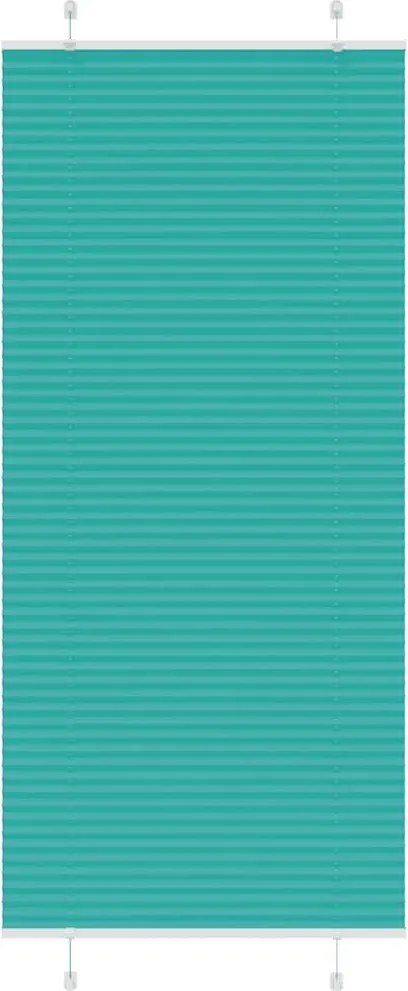 vidaXL pliszírozott redőny Benzinzöld 85x200 cm szövetszélesség