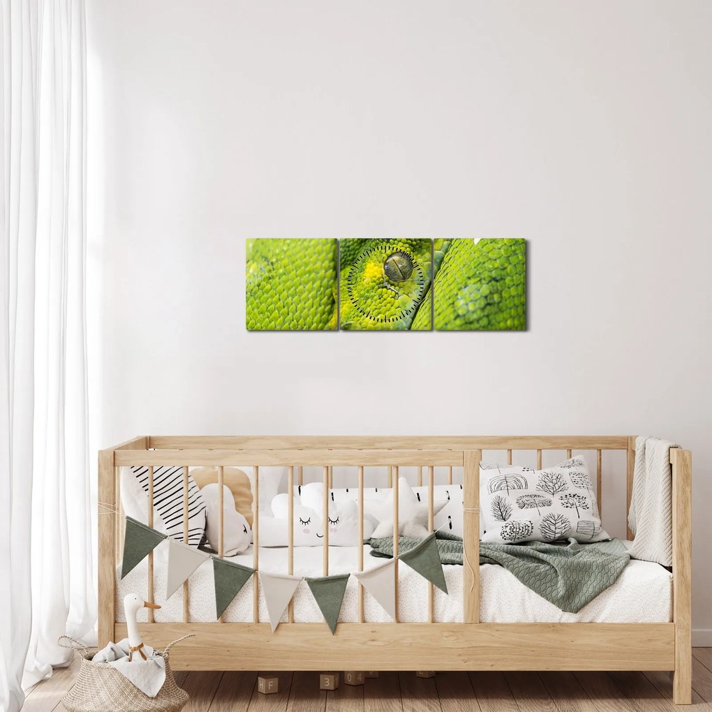 Kígyó képe (órával) (90x30 cm)