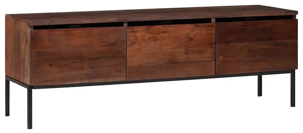 Média tárolószekrények és állványok mézbarna 110 x 30 x 36 cm