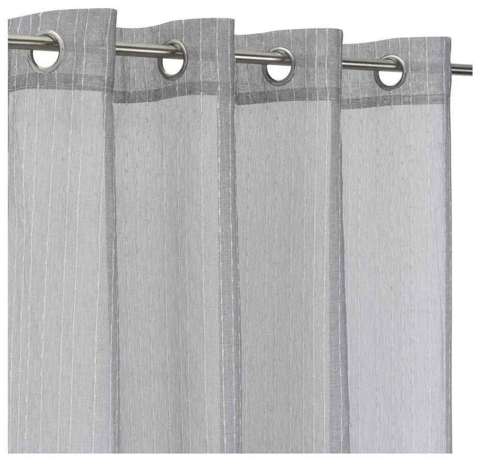 Szürke fényáteresztő függöny 140x260 cm Vertical Thread – Casa Selección