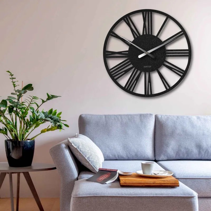Elegáns nagyméretű római falióra, 80 cm | RONI