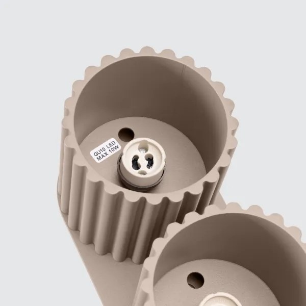 Sollux SL.1815 - AURA spotlámpa 2xGU10/10W/230V taupe