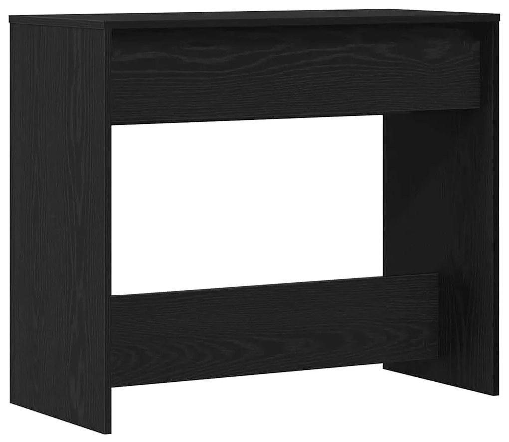 fekete tölgyszínű szerelt fa dohányzóasztal 89x41x76,5 cm