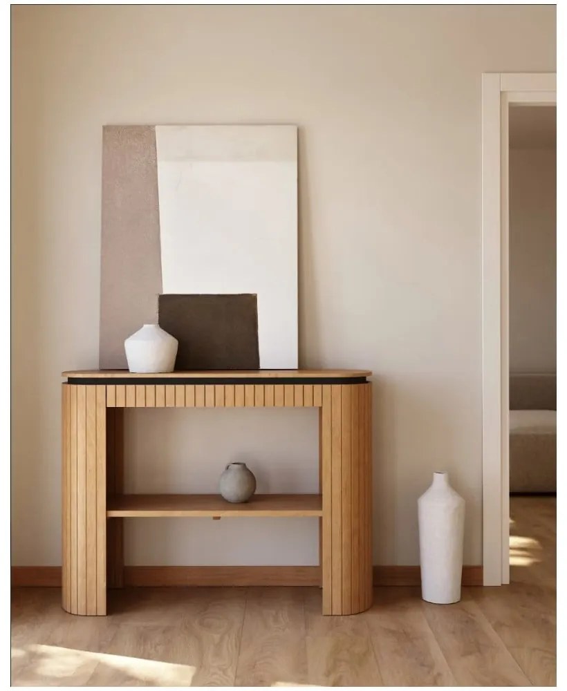 Mangófa konzolasztal 120x35 cm Licia - Kave Home