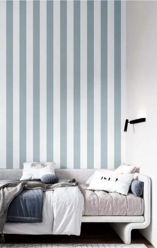 Parato Cristiana Masi Top Stripes Riga 2 fehér-kék csíkos vlies tapéta – 38446