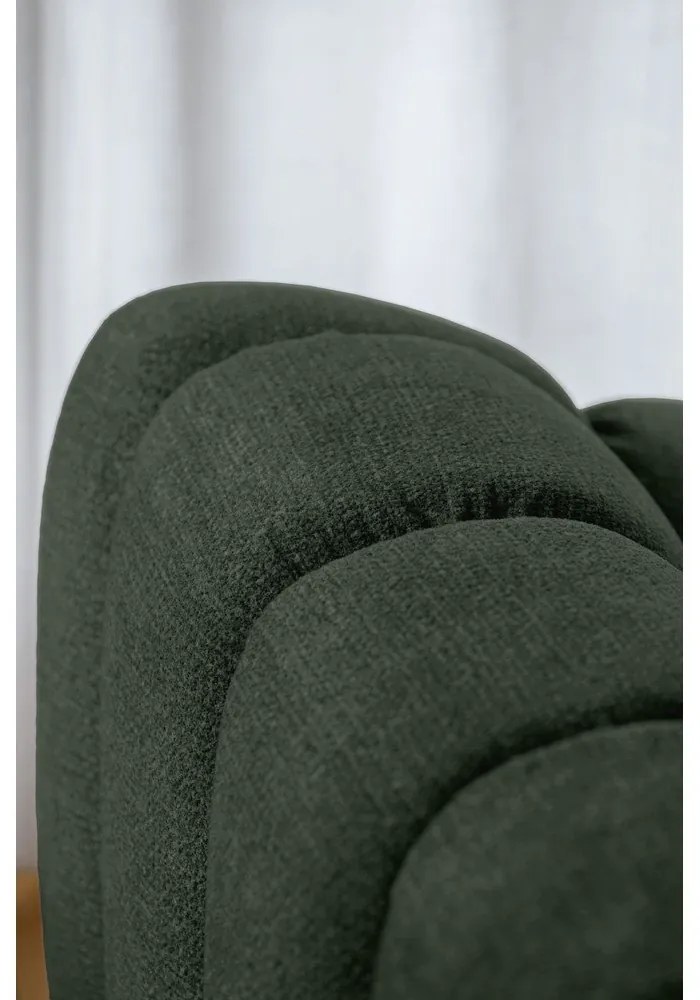 Sötétzöld sarokkanapé (jobb oldali-heverő résszel) Shell – Miuform