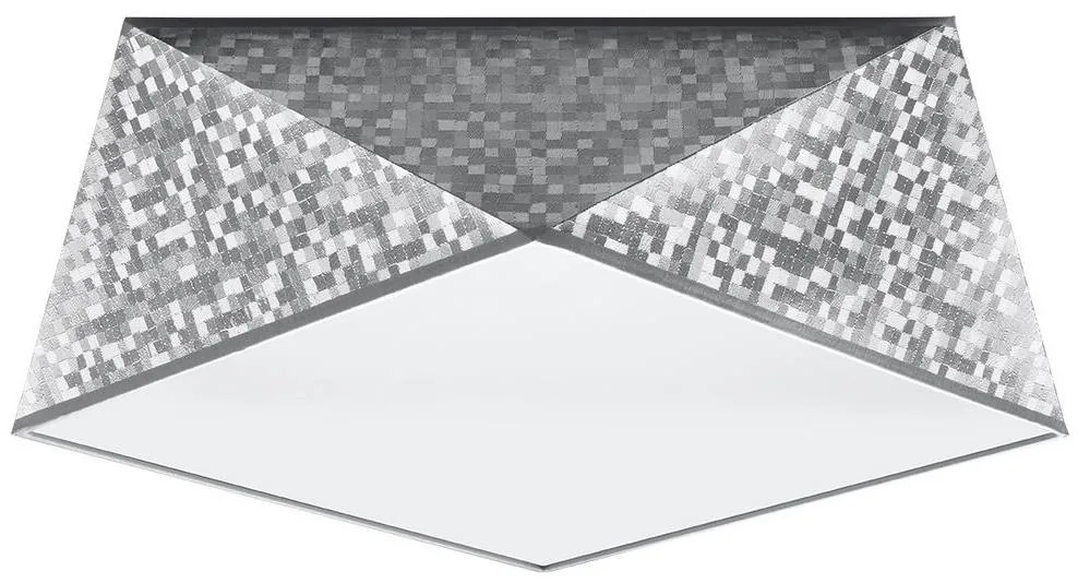 Mennyezeti lámpa HEXA 2xE27/60W/230V ezüst