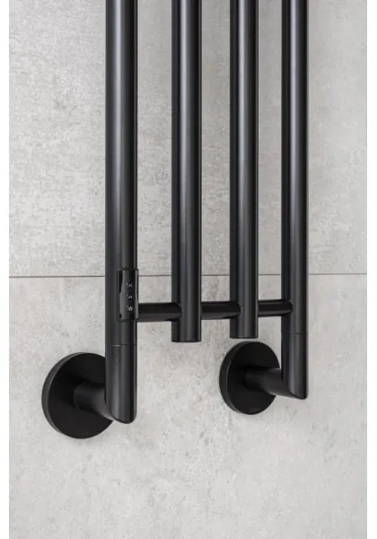 P.M.H. MO1B-RK - Elektromos törölközőszárító MONA 93W/230V 153,3 cm IP44 fekete