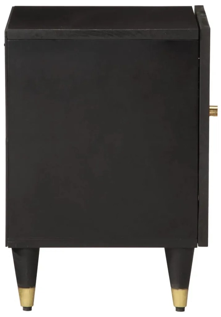 2 db tömör mangófa éjjeliszekrény 40 x 33 x 46 cm