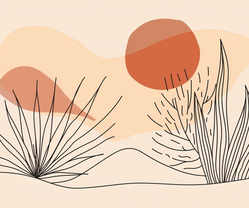 Poszter 60x50cm Puha növényzet