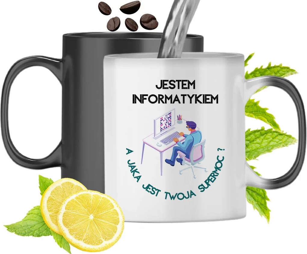 Mágikus Bögre Informatikusoknak Színváltó Nyomtatott Fényképpel