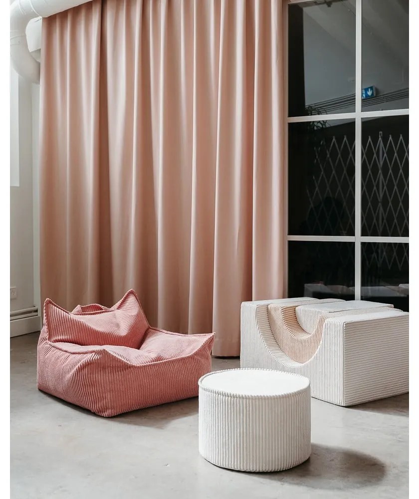 Krémszínű kordbársony habszivacs játszótér 3 db-os magasság 37 cm 75x49 cm Rainbow Montessori – Wigiwama