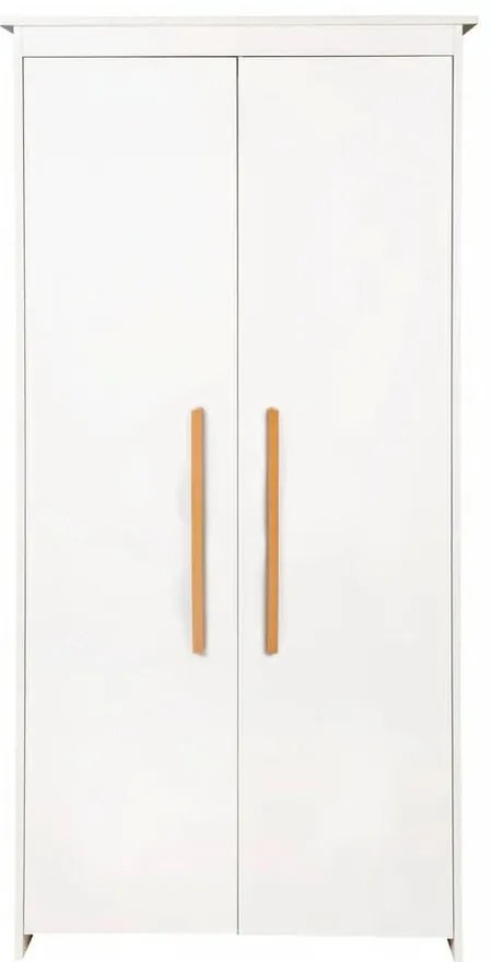Fehér gyerek ruhásszekrény 96x190x50 cm Lilo – Roba