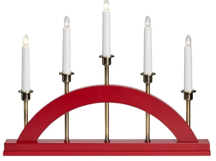 Piros karácsonyi fénydekoráció Bridge – Markslöjd