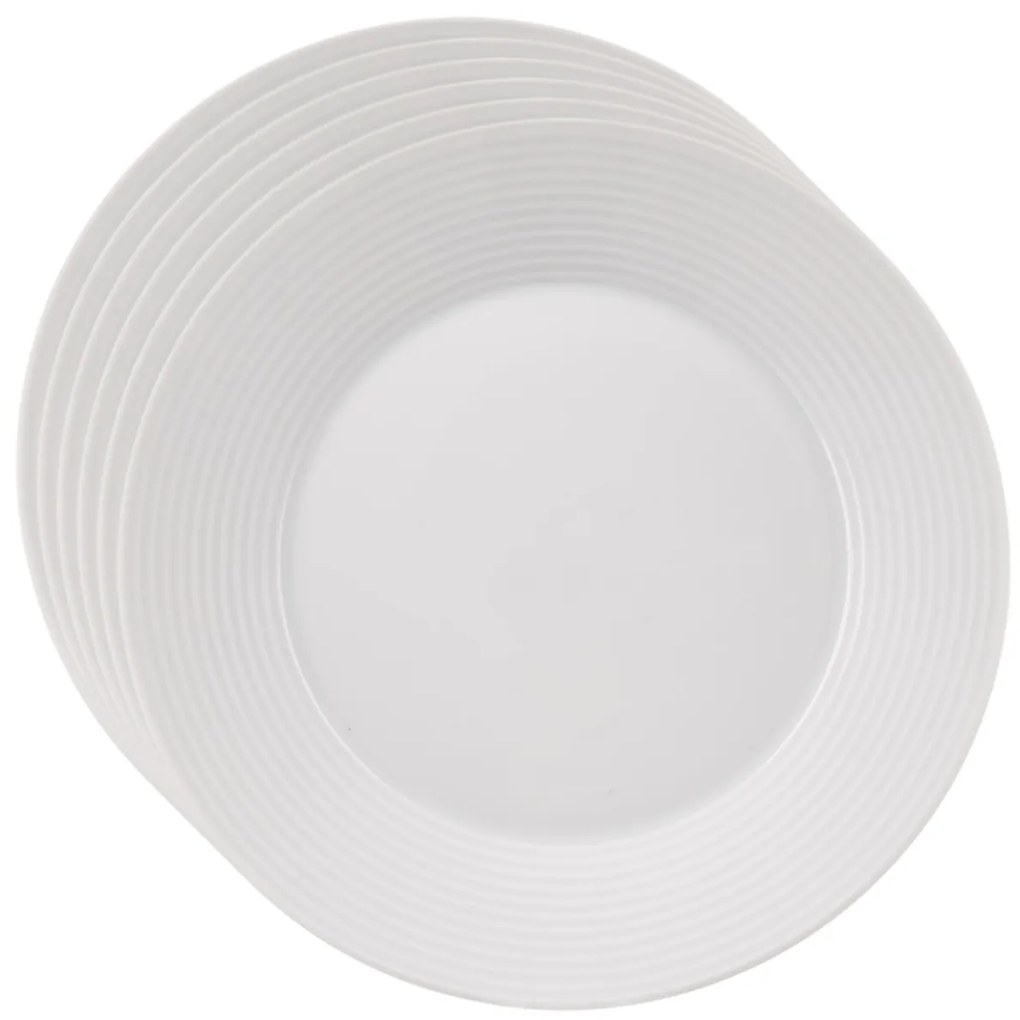 Orion porcelán desszert tányér készlet Mona line 6 db, 19 cm