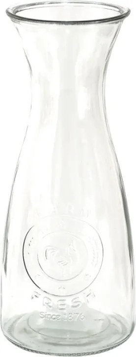 Farm Fresh feliratos üvegkancsó 10x27 cm