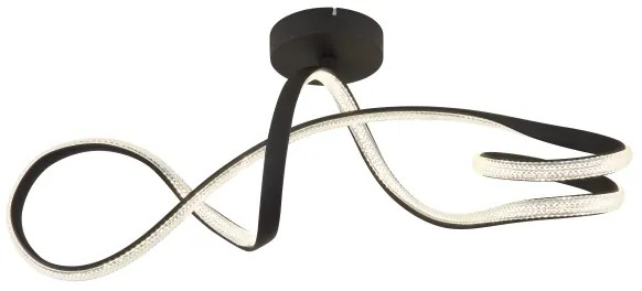 Globo 67341DS - LED Felületre szerelhető csillár SWIRL LED/30W/230V fekete