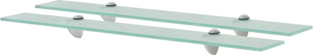vidaXL 2 db lebegő üvegpolc 70 x 10 cm 8 mm