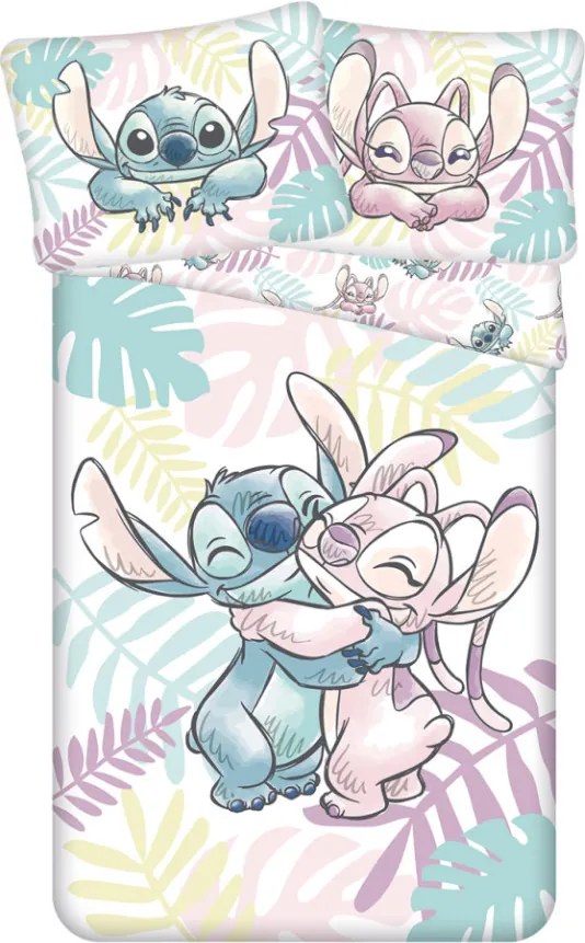 Disney Lilo és Stitch, A csillagkutya Leaves ágyneműhuzat 140×200cm, 70×90 cm