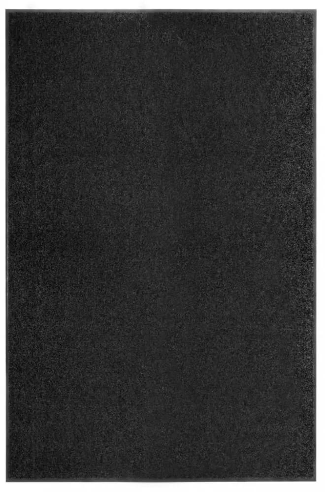Fekete kimosható lábtörlő 120 x 180 cm