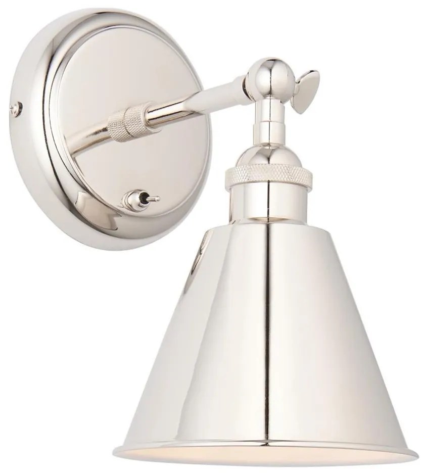 Endon 98716 - HALLE fali spotlámpa 1xE14/40W/230V, fényes króm