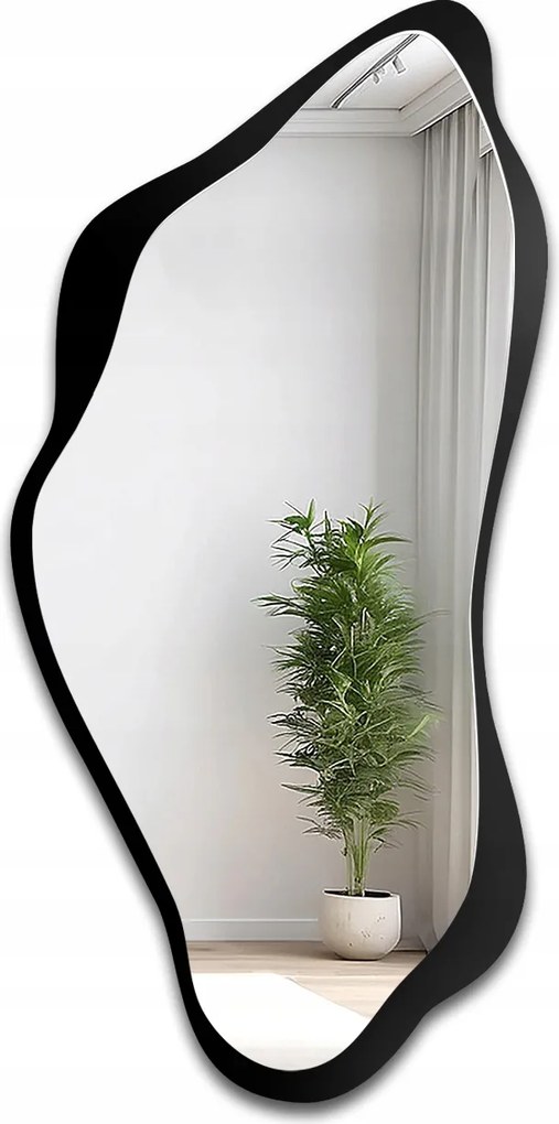 Piena organikus tükör fekete Mdf keretben 100x200