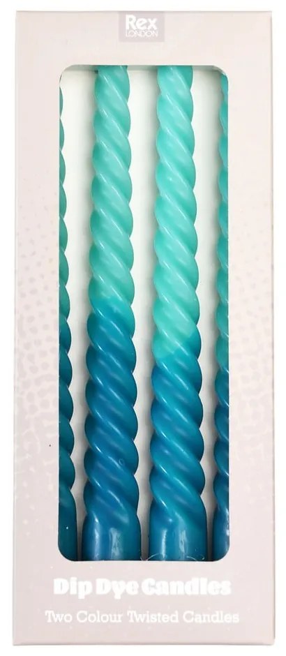 Gyertya szett 4 db-os, égési idő 3 óra Dip Dye – Rex London