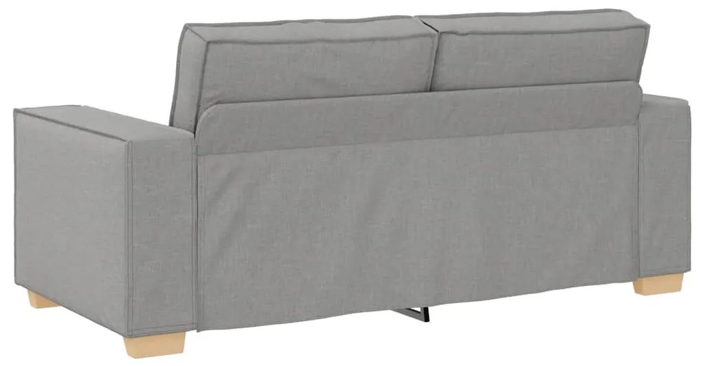 kétszemélyes, felhőszürke szövetkanapé 140 cm