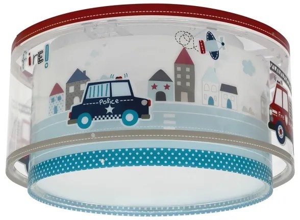 Dalber 60616 - Gyermek mennyezeti lámpa POLICE 2xE27/60W/230V