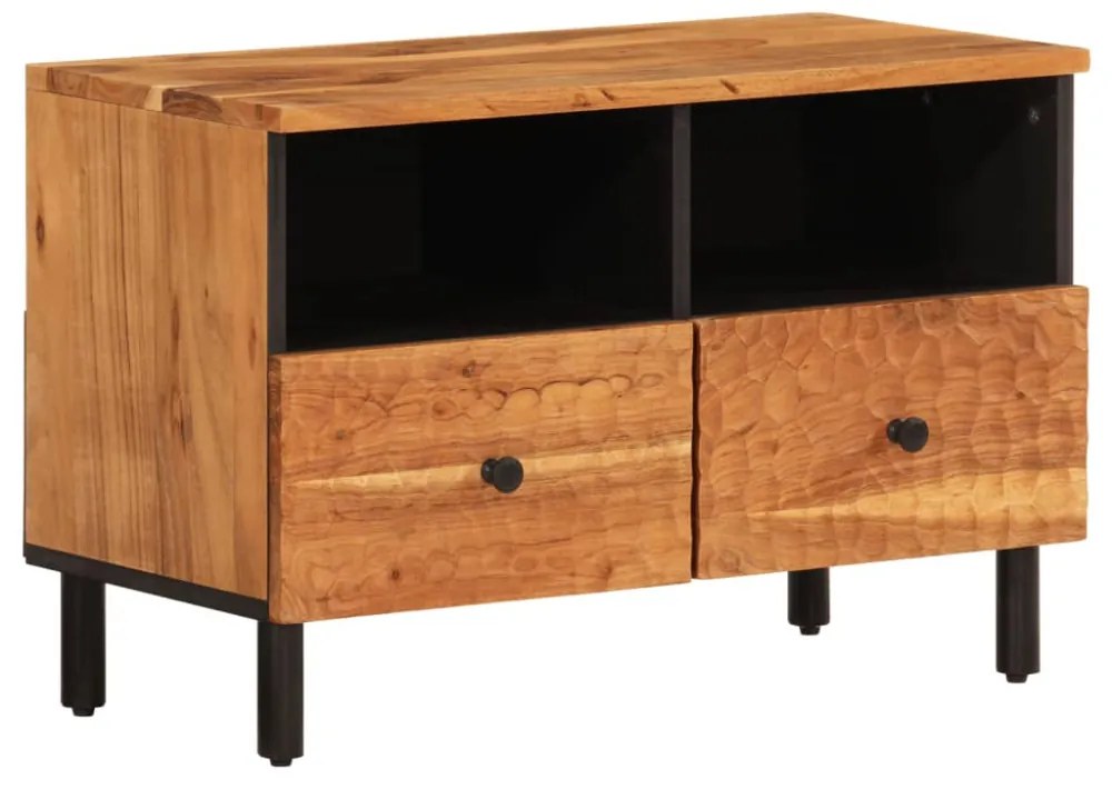 tömör akácfa TV-szekrény 70 x 33 x 46 cm