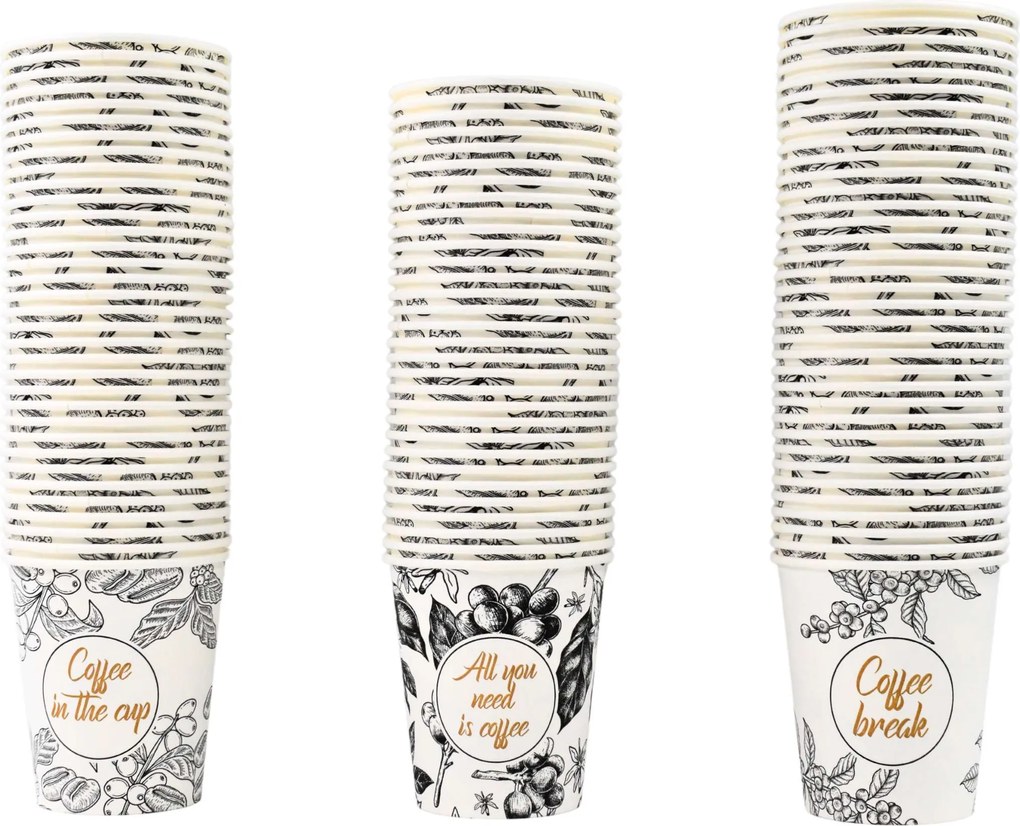 Kávés Papírpohár Fehér All You Need 400ML 50 db