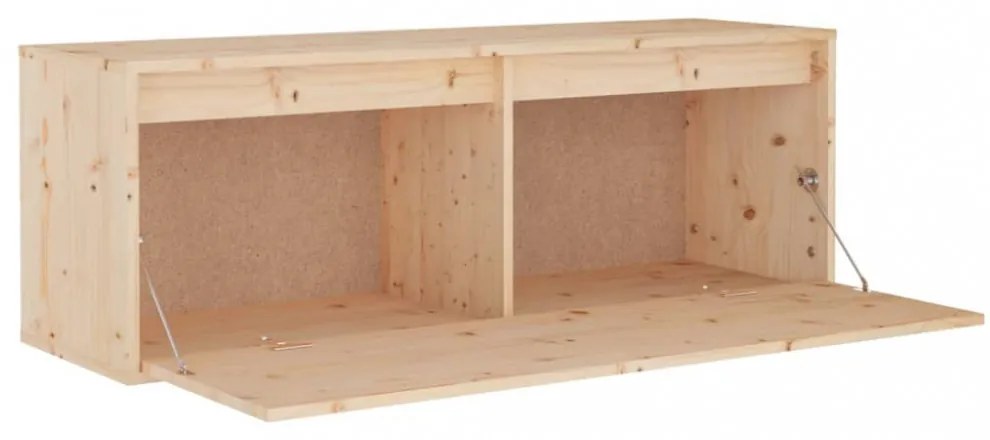 tömör fenyőfa faliszekrény 100 x 30 x 35 cm
