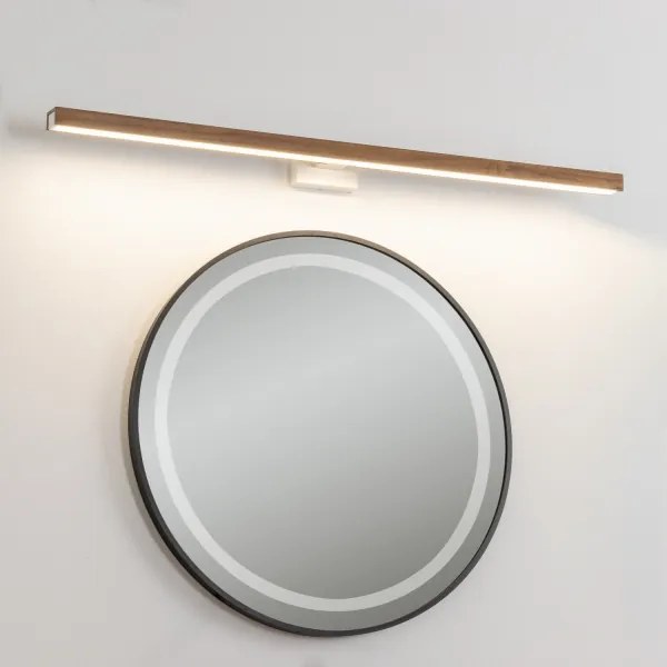 Brilagi-LED Fürdőszobai tükörmegvilágítás WOODY MIRROR LED/15W/230V IP44 tölgy/fehér