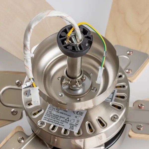 ZEVENTI - Mennyezeti ventilátor FAMARA 1xE14/60W/230V bézs