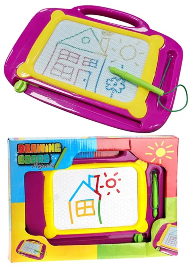 KidsToys Mágneses rajztábla érintőceruzával, 25 x 18 cm