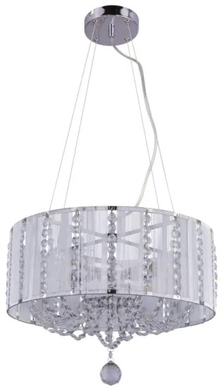 Globo 15091H - Kristálycsillár zsinóron WALLA 4xE14/40W/230V