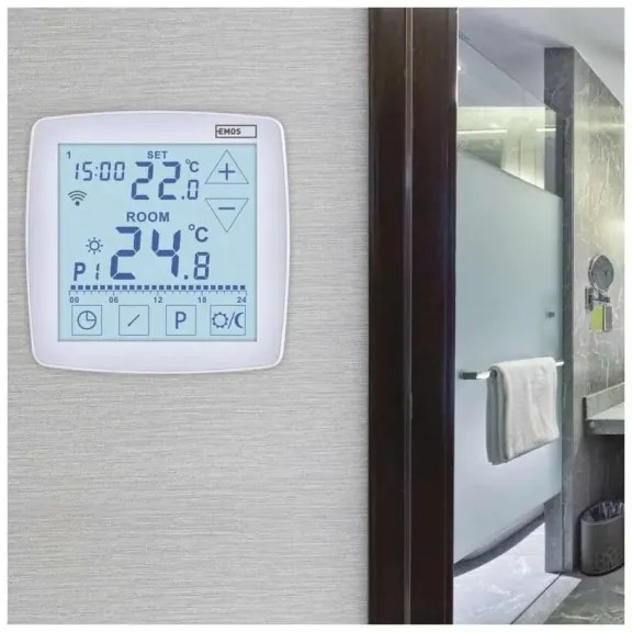 Vezeték nélküli digitális termosztát GoSmart 230V/16A Wi-FI Tuya