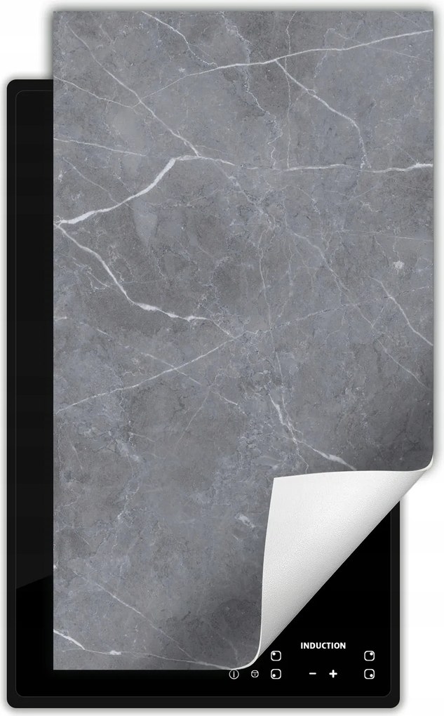 Indukciós Védőszőnyeg Konyhapult 30x52 szürke márvány