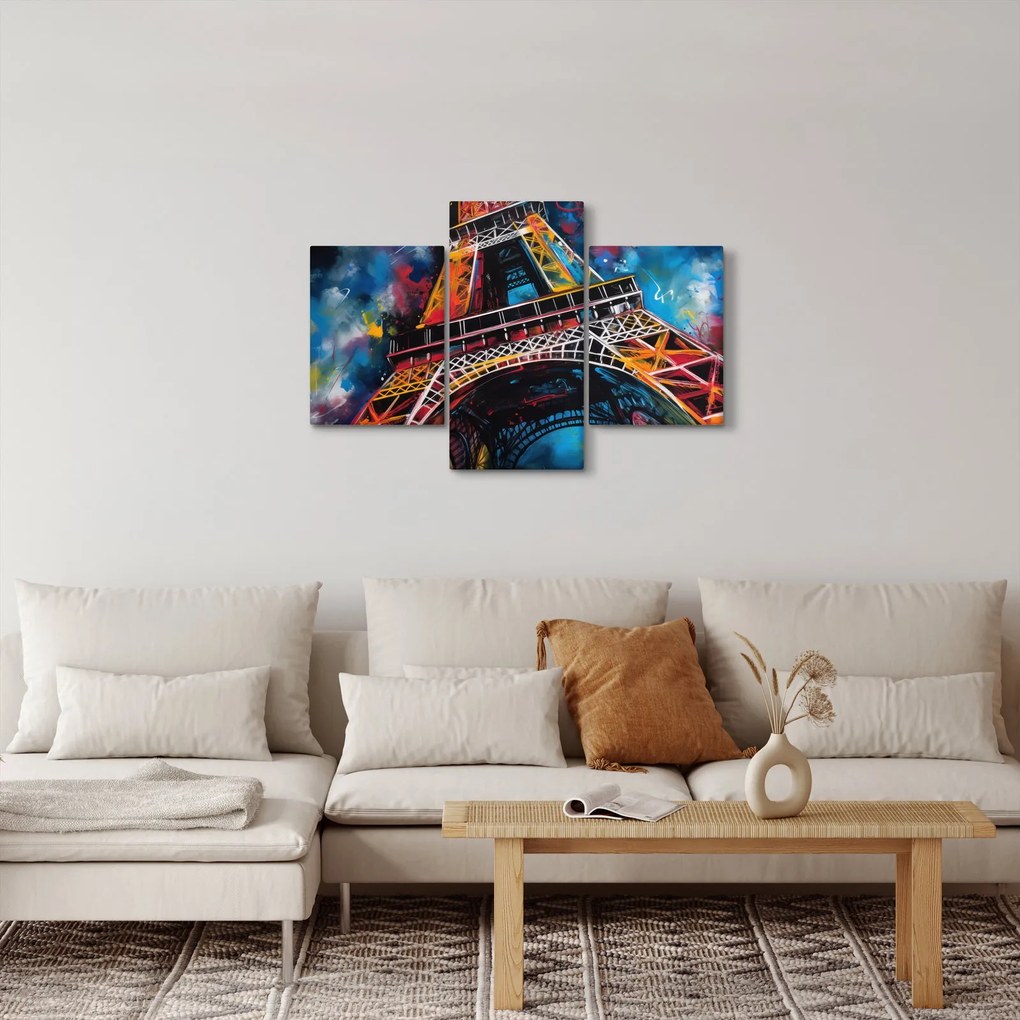 Kép - Az Eiffel-torony festménye II. (90x60 cm)