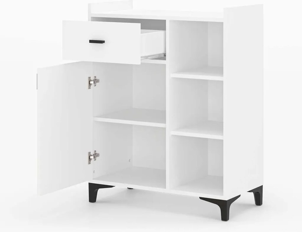 Pidas konyhaszekrény, fehér, 80 cm